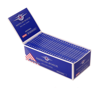 4 Boxen (200 Heftchen) American Aviator Original Blättchen, Regular Papers
