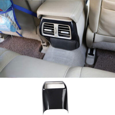 For Acura TSX 2009-2014 Carbon Fiber Rear Armrest Air Vent Outlet Cover Trim