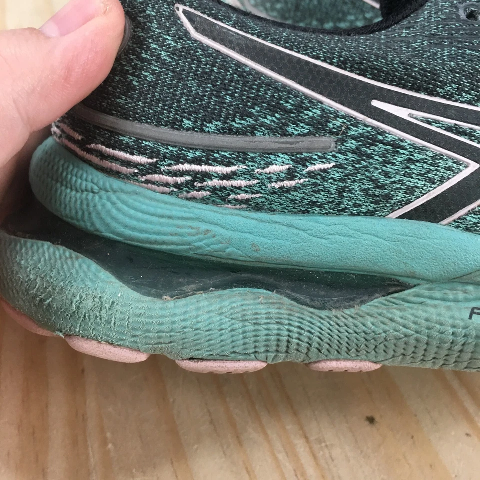 Asics Zapatos Mujer 9.5 Gel Nimbus 24 Tenis para Correr Verde Azulado Con Cordones Bajo 1012B201 Foto 4 de 4