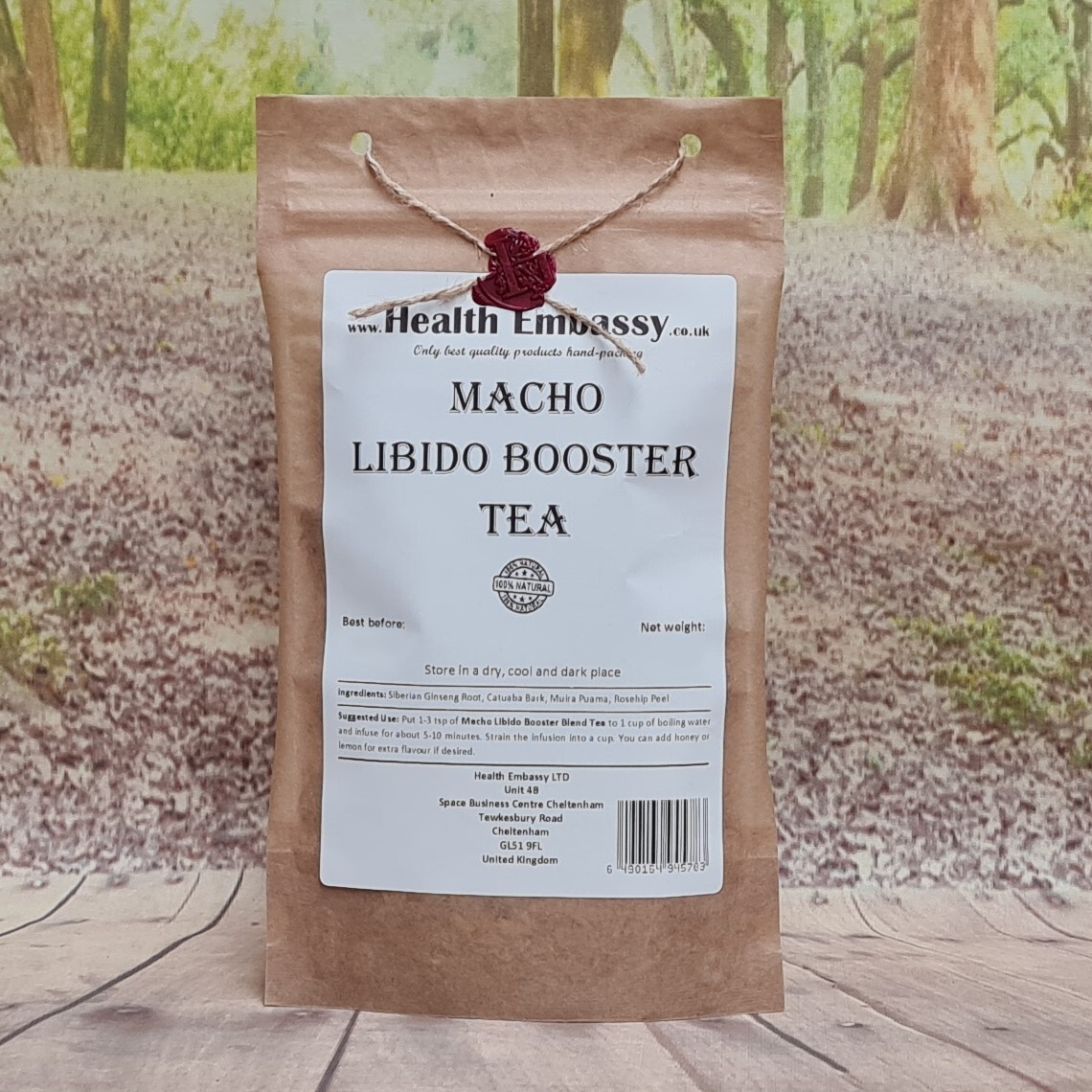 Macho Libido Booster Tea 75g - Health Embassy | Herbal Blend for Male Wellness