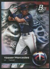 2023 Bowman Platinum Top Prospects Ice Foil #TOP95 Yasser Mercedes Twins 1467