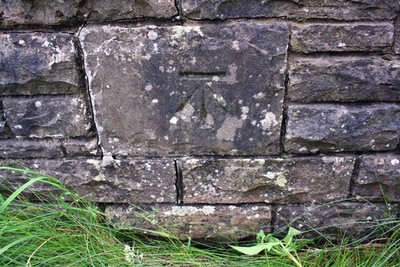 Foto 6x4 Benchmark auf Holme Heads Brücke Appersett Ordnance Vermessung Schnitt m c2017