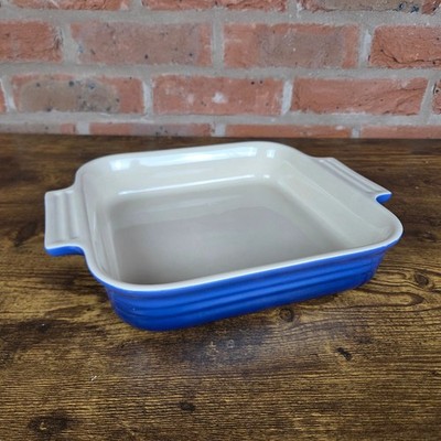 Le Creuset Steinzeug Backform 9'' Quadratisch Lapis Blau Keramik Kasserolle