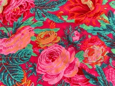Free Spirit Kaffe Fassett Philip Jacobs Floral Burst PWPJ029 RED BTY