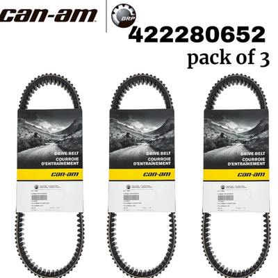 Genuine CanAm BRP Maverick X3 Turbo RR 200HP Belt 422280652 (pack of 3)