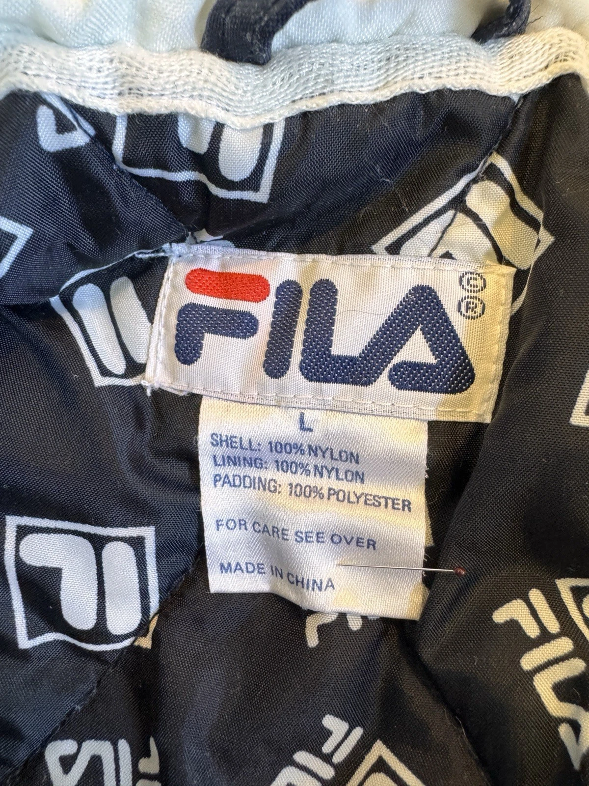 vintage Early 2000 fila pullover Zip jacket L Wu Tang image 3