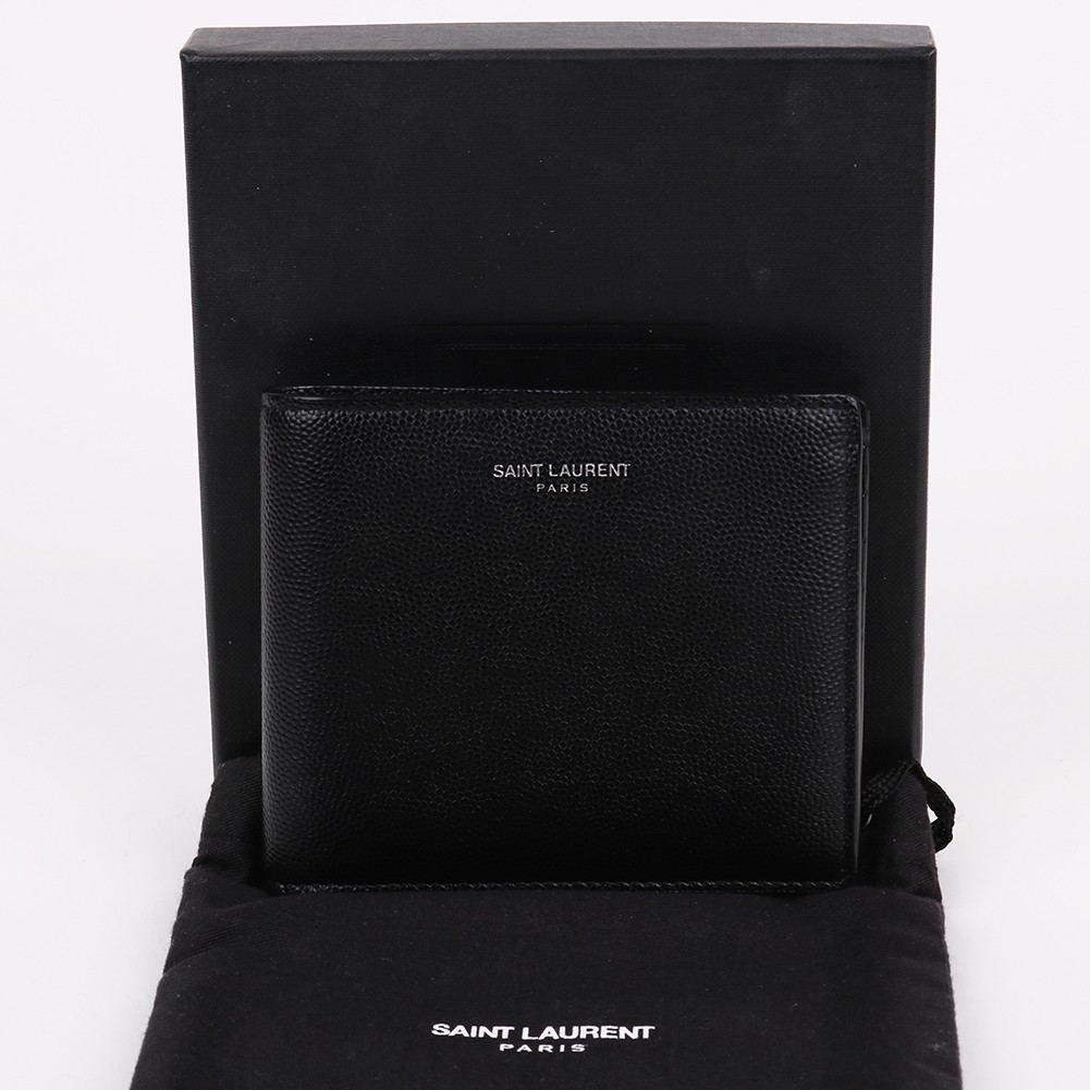 Portafoglio uomo Saint Laurent logo classico nero 396307 140484386