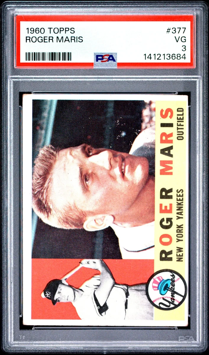 Topps Roger Maris 1960 Season Baseball Sports Trading Cards