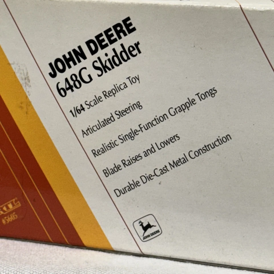 1996 Ertl John Deere 648G Skidder 1/64th Scale #5605 NEW In Orignal Package - Image 4 of 4