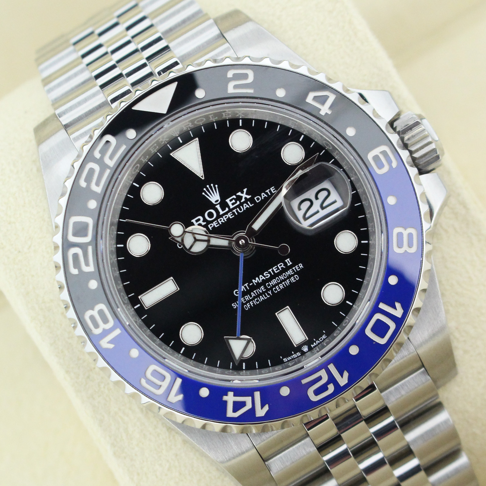 Rolex GMT-Master II Batgirl 126710BLNR Jubilee 2022 Full Set