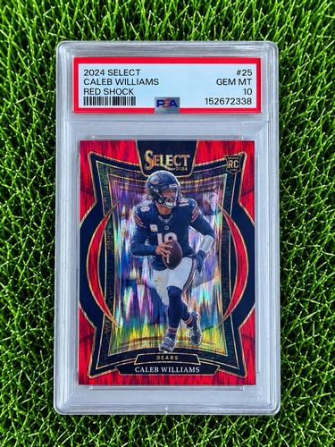 2024 Select Caleb Williams Red Shock Rookie /249 PSA 10 Bears