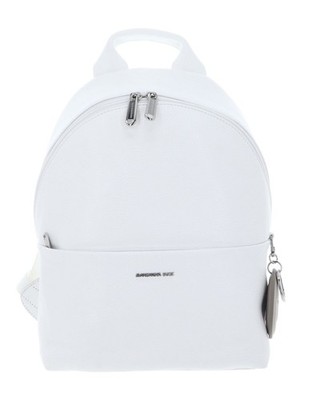 MANDARINA DUCK Mellow Leather Backpack Rucksack Rucksack Blanc weiß Neu