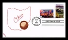 DR JIM STAMPS US COVER OHIO STATEHOOD BICENTENNIAL FDC COMBO HAND COLORED