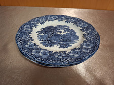 Enoch Wedgwood „Woodland Blau“   Speiseteller Ø 25cm Keramik