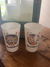 Chuck E Cheese Token Plastic Lot Cup and 18 Tokens 1982-2006 Pizza Time Theatre