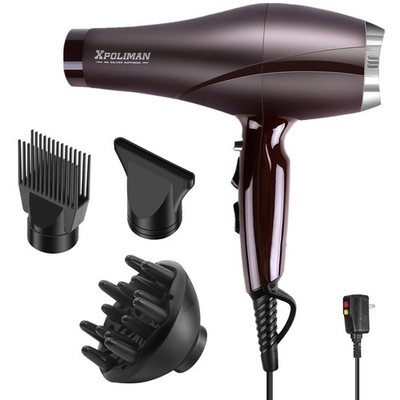 2000 Watt Hair Dryer, Negative Ionic Blow Dryer with Diffuser Concentrator 
