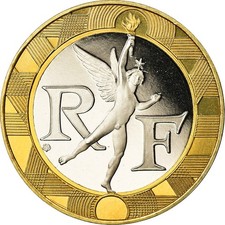 M&uuml;nze, Frankreich, G&eacute;nie, 10 Francs, 1998, Paris, Proof, STGL