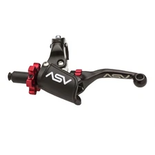 ASV F4 Series Pro Model Clutch Lever - Black, Shorty With Quick Adjust Pro