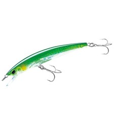 Crystal 3D Minnow Floating Lure, Green Silver, 4.375Inch Fishing Bait