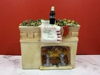 Vintage Coca-Cola Dear Santa Fireplace Ceramic Figurine