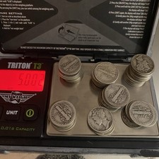 90% Silver US Dime Lot Exactly 5 Troy Ounces Lot 1