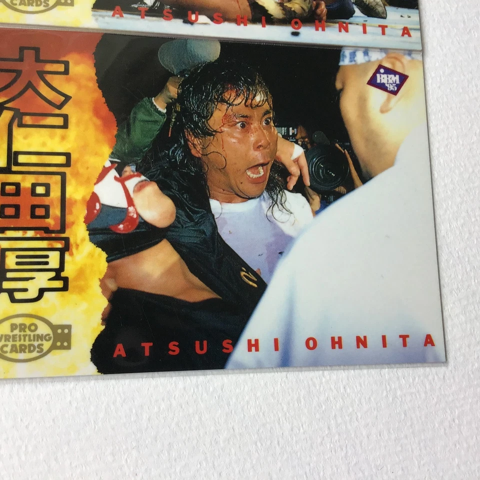 Juego de 5 tarjetas de lucha libre BBM 1996 Terry Funk Hayabusa Atsushi Onita Deathmatch Foto 4 de 4