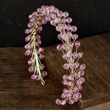 Pearl Chain Hairbands Crystal Women Headbands  For Bride Wedding Party