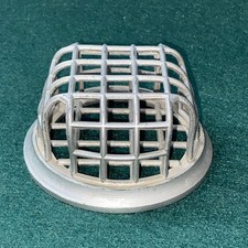 Vintage Metal Flower Frog Cage  3 1/4  Wide