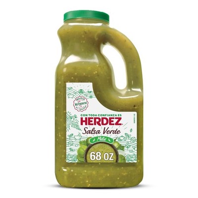 Salsa Verde, Mild, 68 oz Jug   Tangy Green Tomatillo Salsa for Tacos, Enchila...