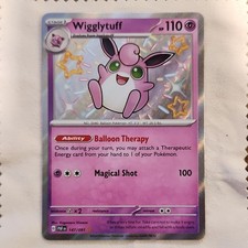Pokémon TCG Wigglytuff 147/091 SV Paldean Fates Holo Shiny Rare EN 110HP on eBay