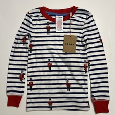 Mini Boden Kids Snug Long Sleeve Breton Soldiers Size 4 Years NWT MISSING BOTTOM