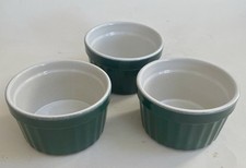 Set Of 3 Ramekins Green Dishes Stanley Robert’s Portugal