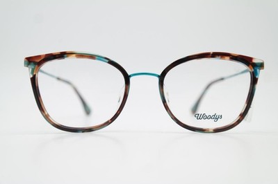 Brille Woodys PITAYA 04 Blau Braun Oval Brillengestell eyeglasses Neu