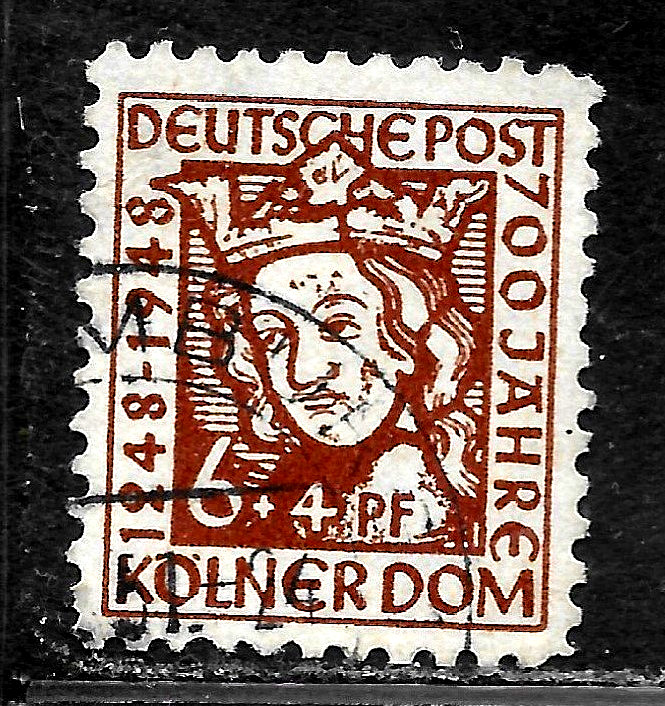 HICK GIRL-USED  GERMAN  SEMI-POSTAL  SC#B298  MADONNA      X4457