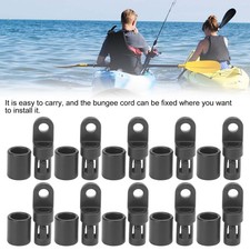 10Pcs Kayak Canoe Bungee Shock Cord Hook End Tabs 9Q2Y