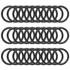 1.5 Inch Dream Catcher Rings, 50 Pcs Plastic Macrame Wreath Floral Hoop Black