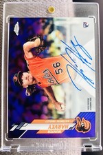 2020 TOPPS CHROME HUNTER HARVEY PURPLE REFRACTOR ROOKIE AUTO /250 🔥⚾️