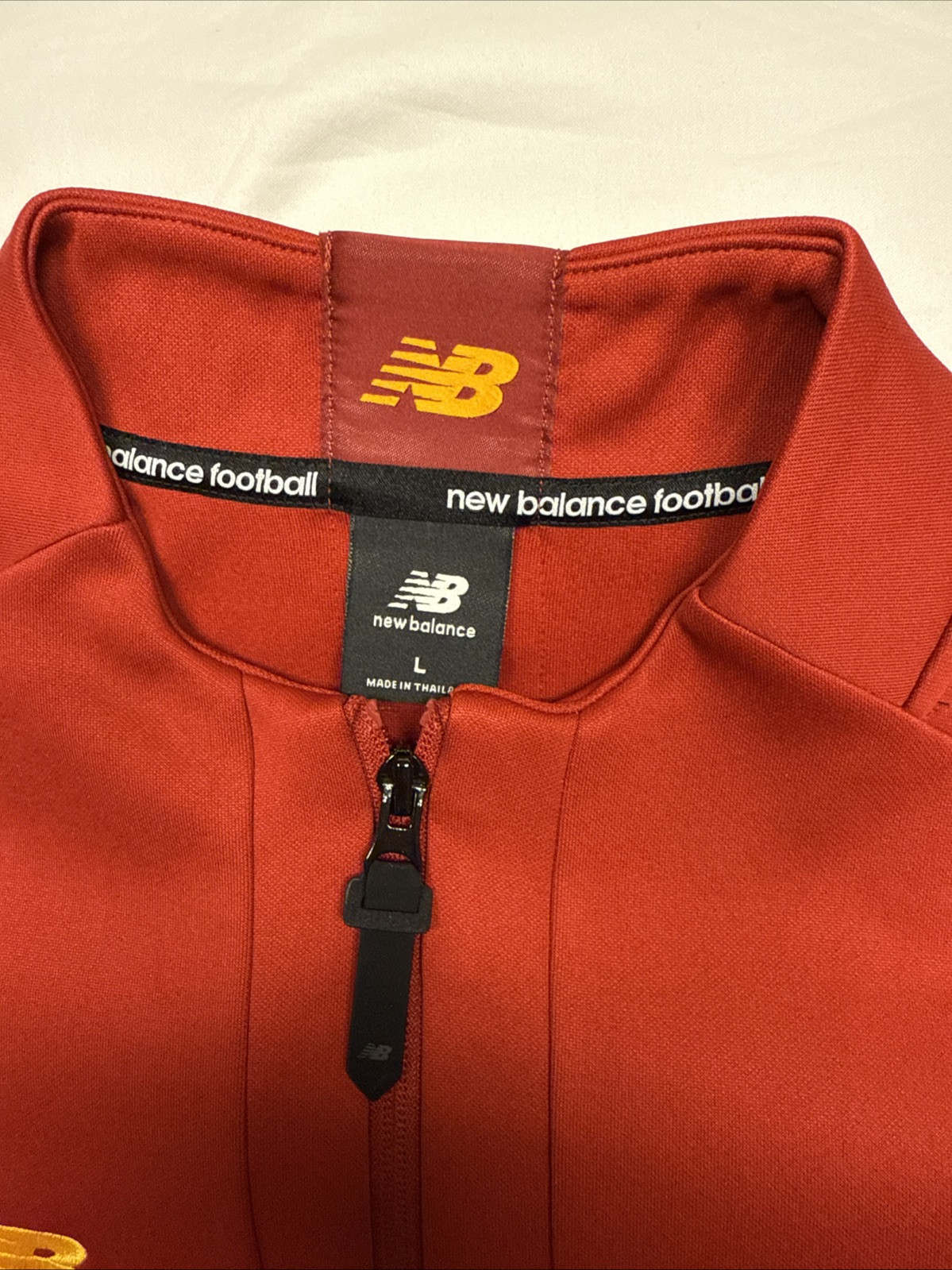 New Balance AS Roma Football Soccer Training Top Warmup Men's Jacket Size L