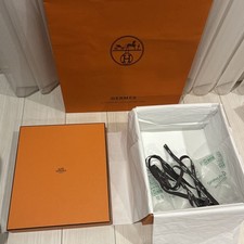 Hermes Orange Empty Gift Box Birkin 25 32×28×16 cm very good