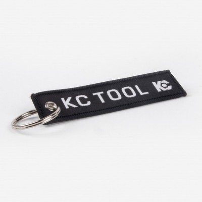 KC Tool Custom Woven Keytag, 4'' x 1''