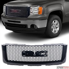 For 07-13 Gmc Sierra Denali Gmt900902 Black Round Mesh Front Grill Grille Guard For 07-13 Gmc Sierra Denali Gmt900902 Black Round Mesh Front Grill Grille Guard