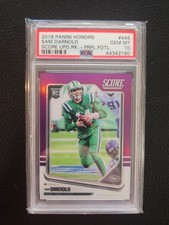 2018 Panini Honors - Score Update Rookies Sam Darnold #446 Purple /9 (RC)
