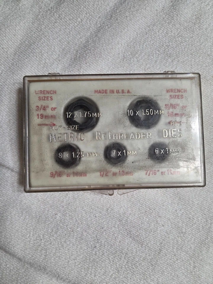 Snap-on Tools USA 5-Piece Metric Rethreader Dies TDM50. - Image 2 of 4