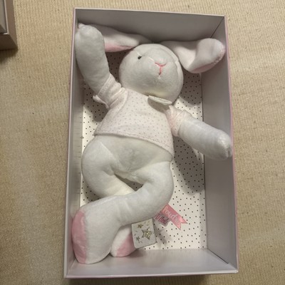 Doudou et Campagnie Rabbit Pink Star Plush Paris France 10''