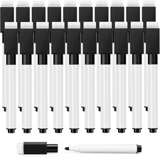 20 Pcs Magnetic Dry Erase Markers, Black