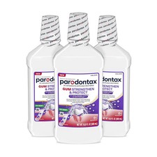 parodontax Gum Strengthen and Protect ICY Mint Mouthwash, 16.9 fl oz 3 Pack