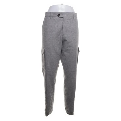 NN07, Hose, Größe: 50, Grau, Wolle/Polyester, Fischgräte, Damen #Kcs