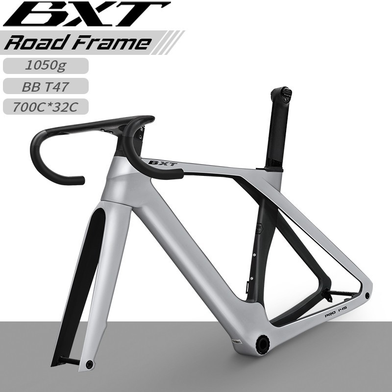 BXT Carbon Road Bike Frameset With Handlebar T47 Disc 700c Road