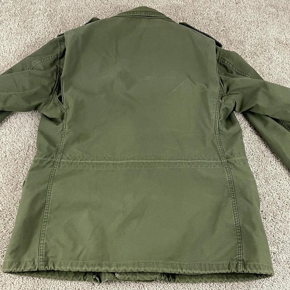 Army Field Coat OG-107 Medium Vintage 70s Alpha Industries M-65 Cold Weather R4 - Image 4 of 4