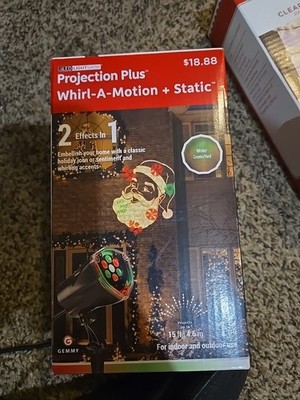 GEMMY LED Lightshow Projection Plus Christmas Whirl A Motion + Static Multicolor